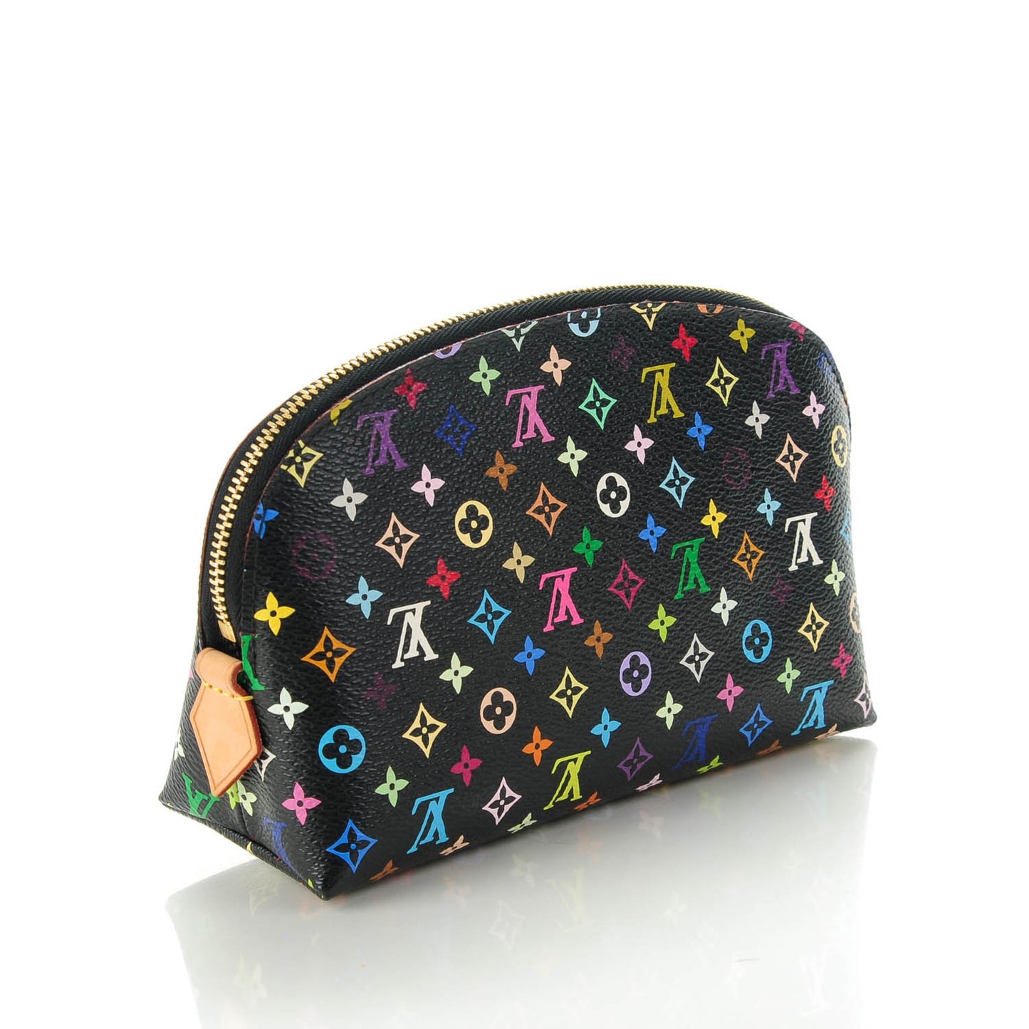 Monogram Multicolor Cosmetic Pouch Black Grenade