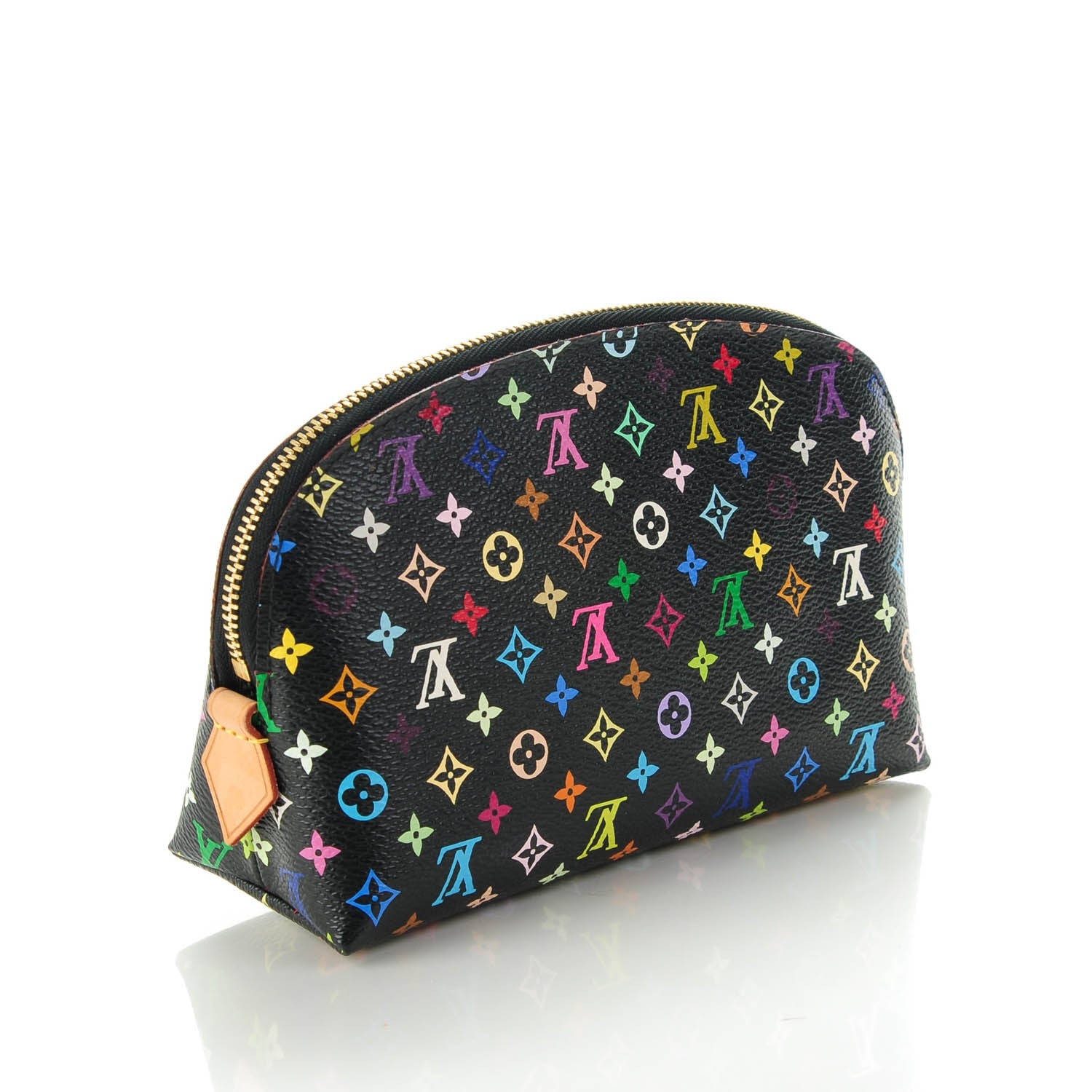 Louis Vuitton Monogram Multicolor Cosmetic Pouch Black Grenade 3 of 7