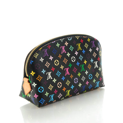 Louis Vuitton Monogram Multicolor Cosmetic Pouch Black Grenade 3 of 7