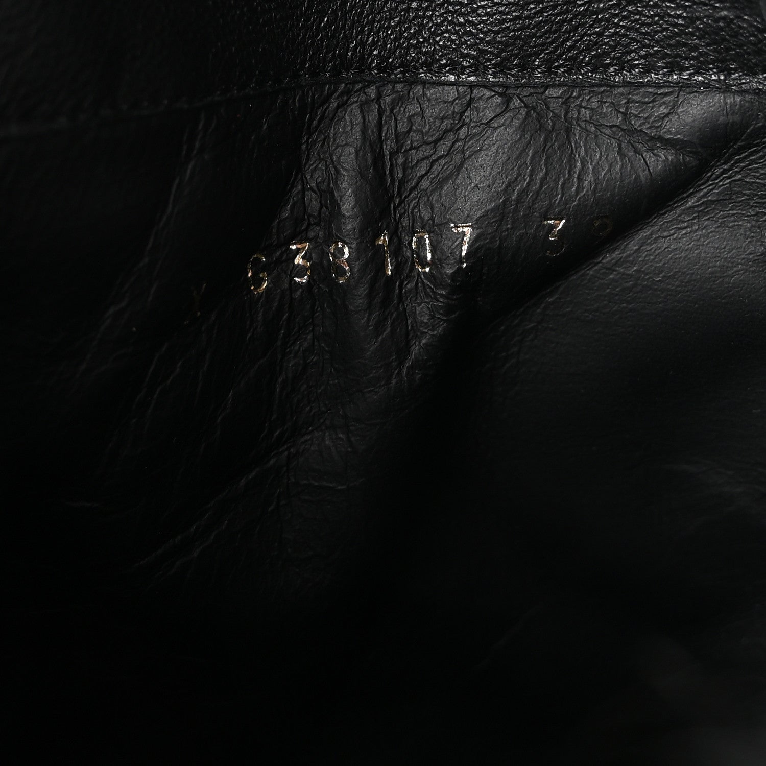 Chanel Shearling Sheepskin High Boots 39 Black 9 of 9