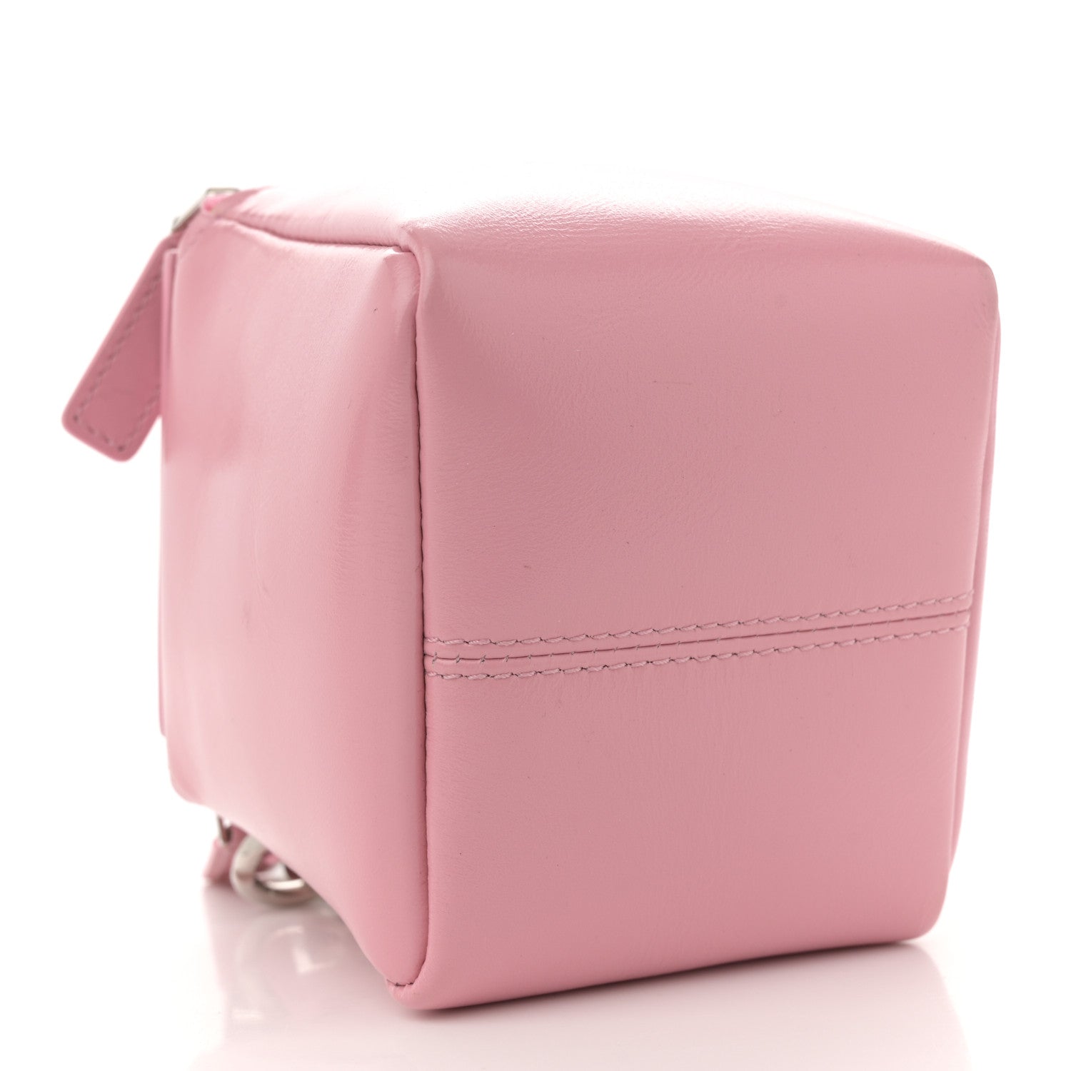 Givenchy Patent Calfskin Mini Cube Pandora Chain Shoulder Bag Pink 4 of 10