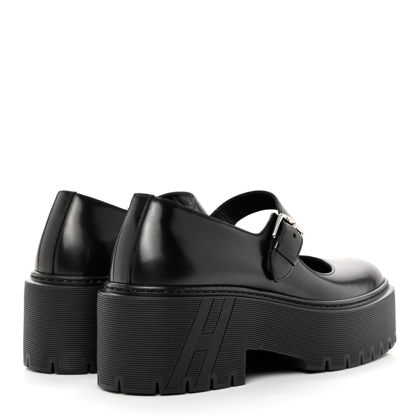 Glazed Calfskin Hoxton Oxford 37 Black