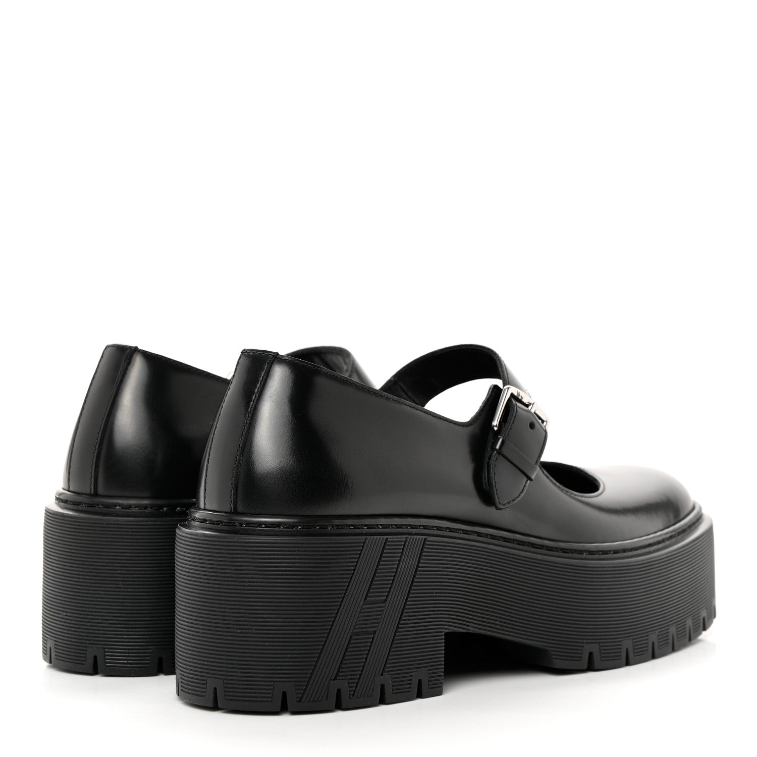 Hermes Glazed Calfskin Hoxton Oxford 37 Black 4 of 15