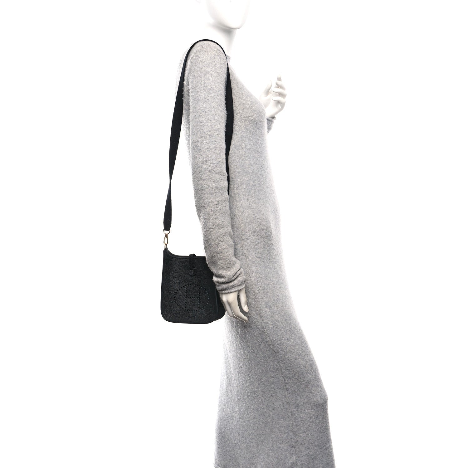 Hermes Taurillon Clemence Evelyne TPM Black 2 of 11