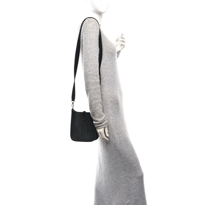 Hermes Taurillon Clemence Evelyne TPM Black 2 of 11