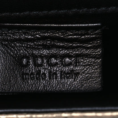 Gucci Metallic Crackled Calfskin Broadway Clutch Salmone 6 of 8