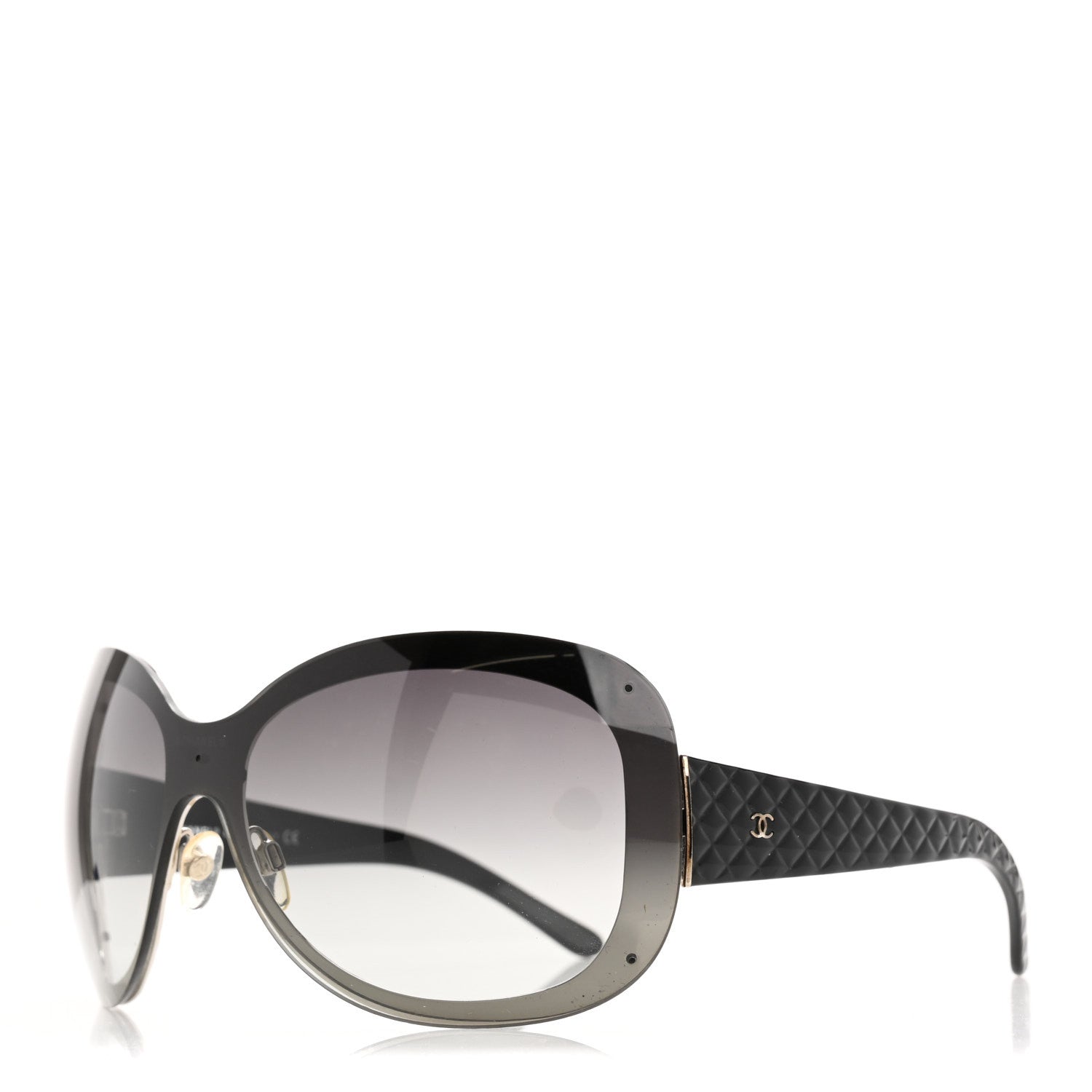 Chanel Quilted CC Sunglasses 4159 Black 1 of 10