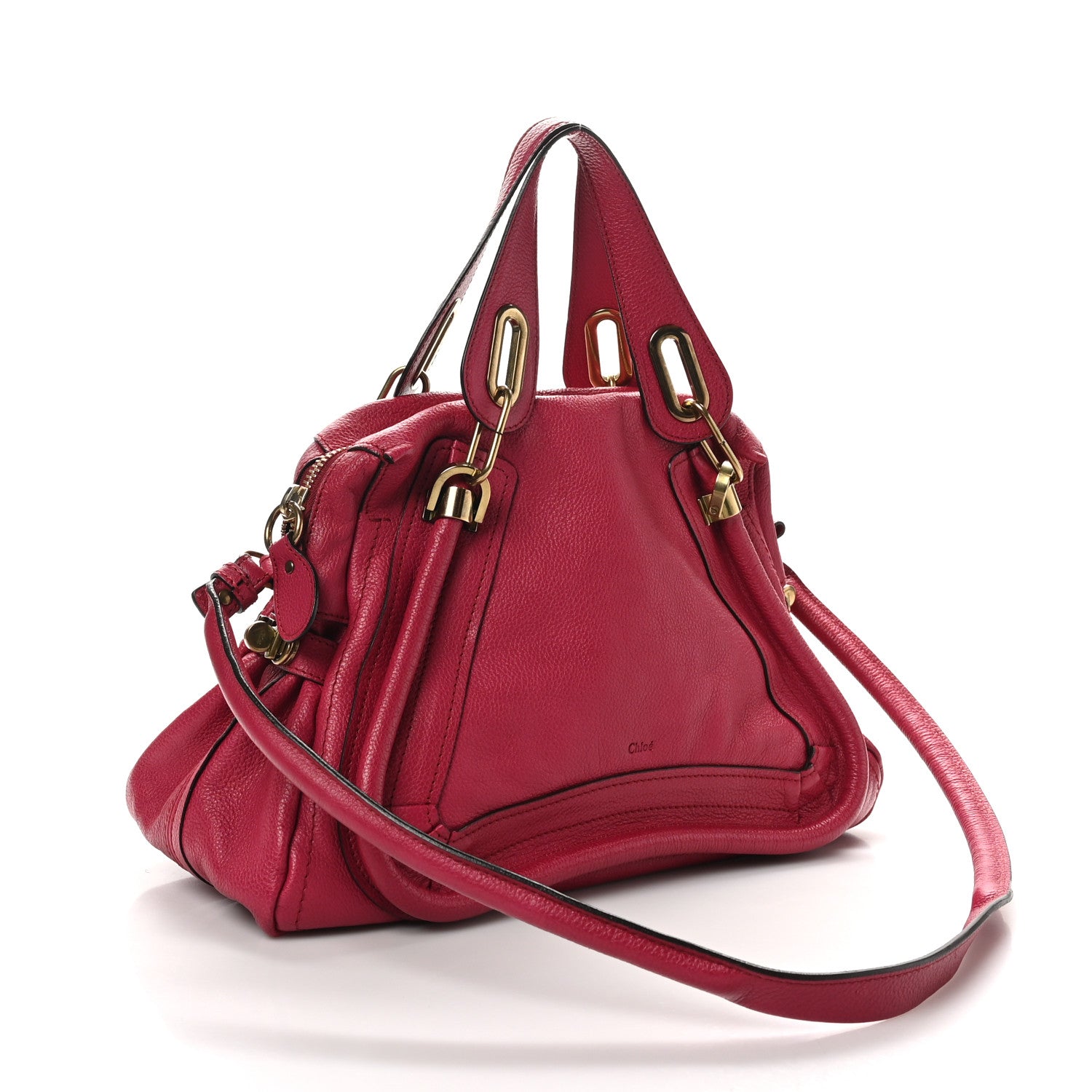Chloe Calfskin Medium PARATY Cyclamen 3 of 9