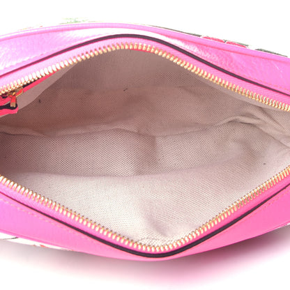 Gucci Canvas Flora Floral Shoulder Bag White Fuchsia Fluo 5 of 8