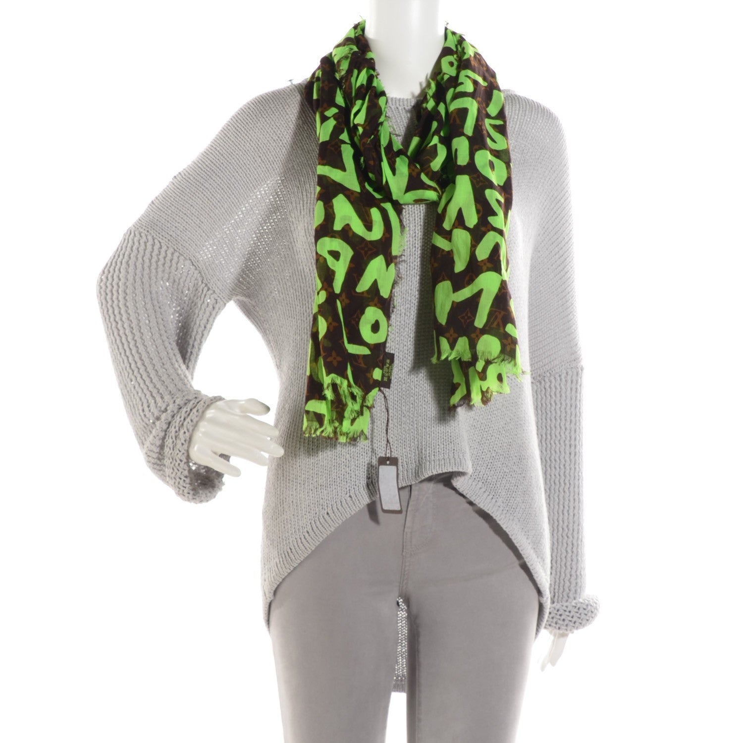 Louis Vuitton Cotton Graffiti Green 2 of 6