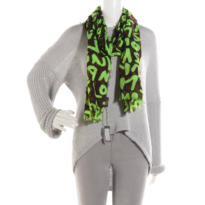 Louis Vuitton Cotton Graffiti Green 2 of 6