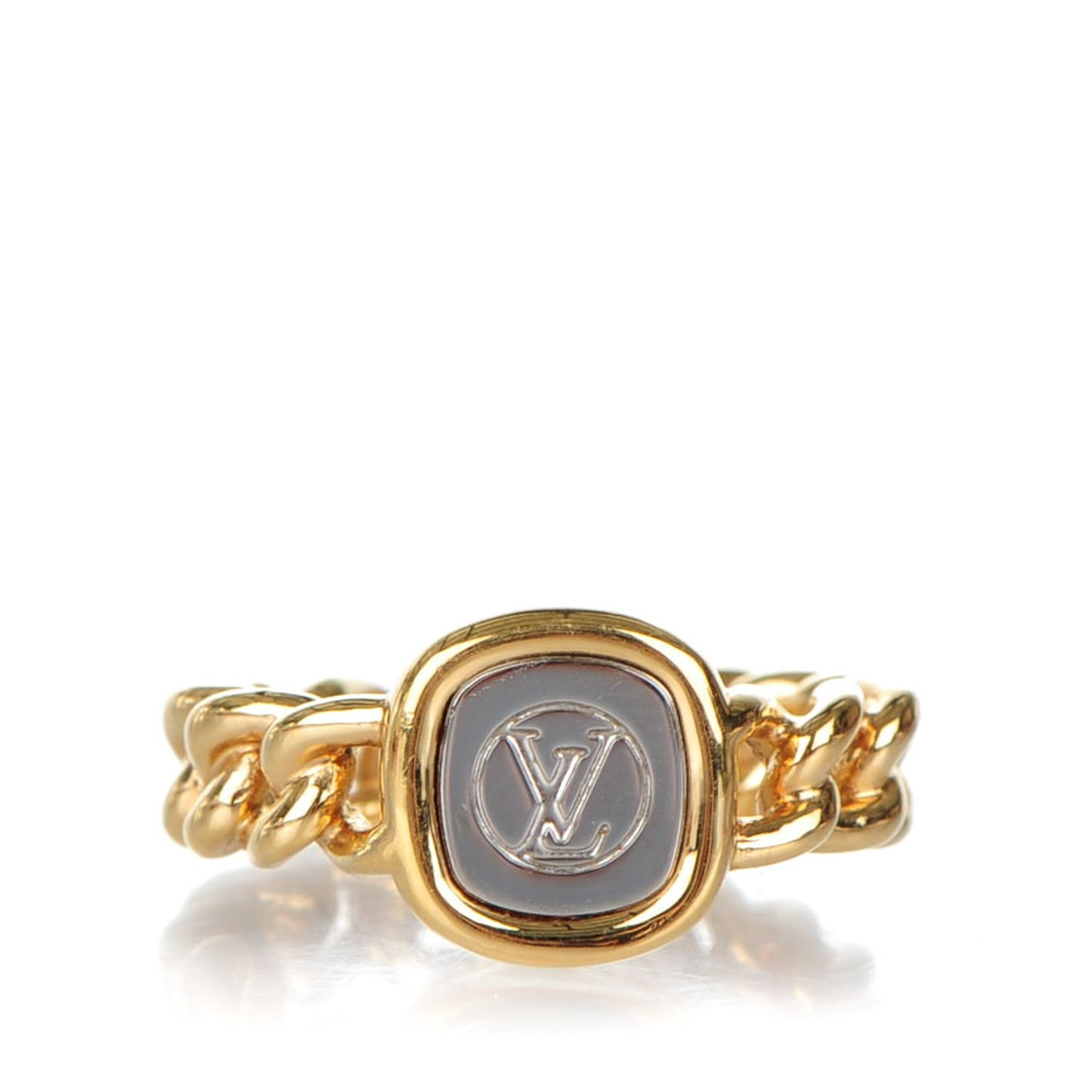 Chain ID Ring Medium 6.5 Gold