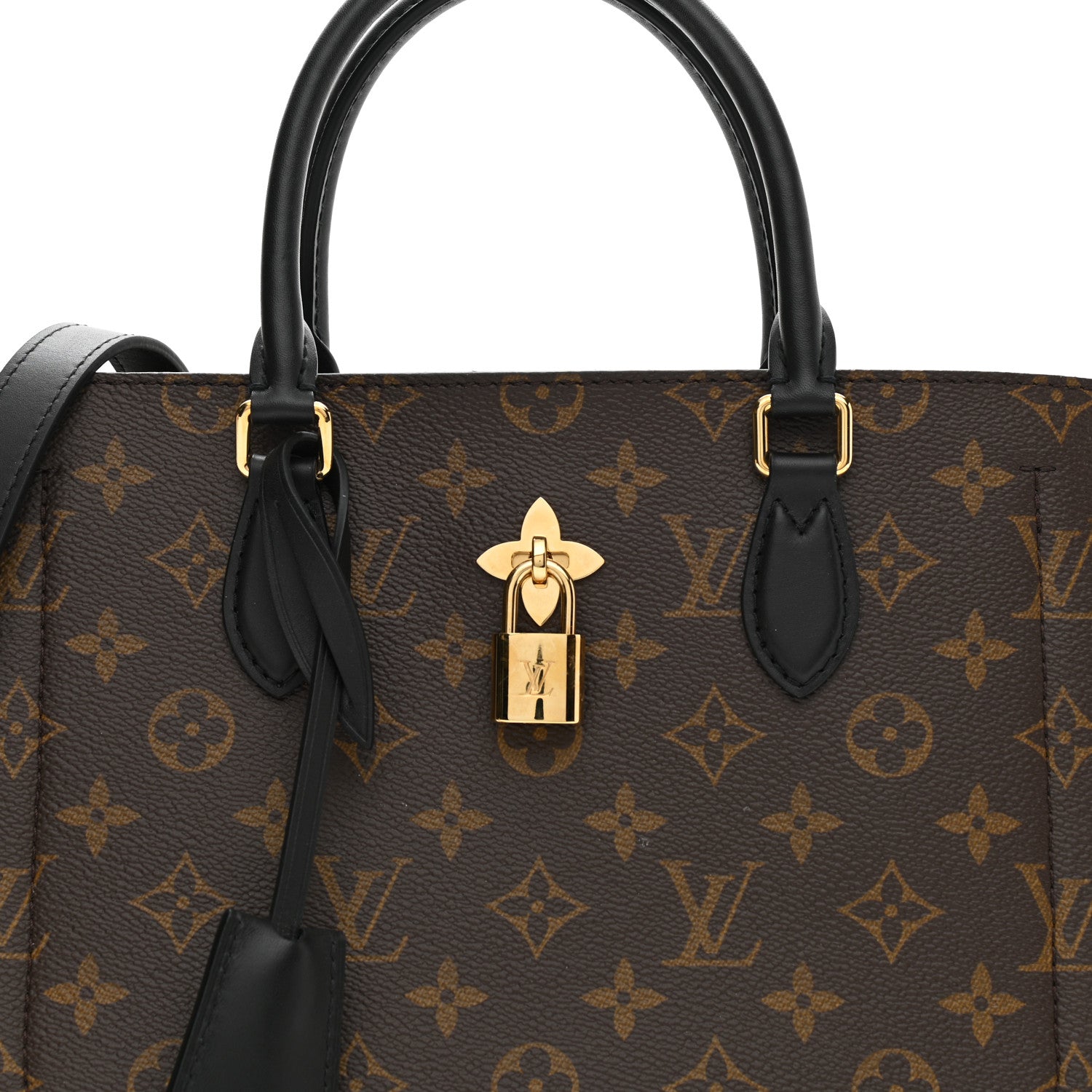 Louis Vuitton Monogram Flower Tote Black 8 of 10