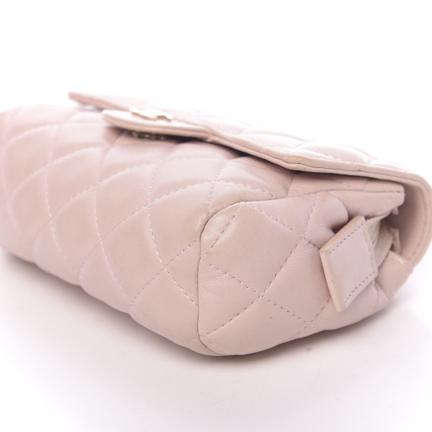 Chanel Lambskin Quilted Flap Cosmetic Case Light Pink 14 of 20