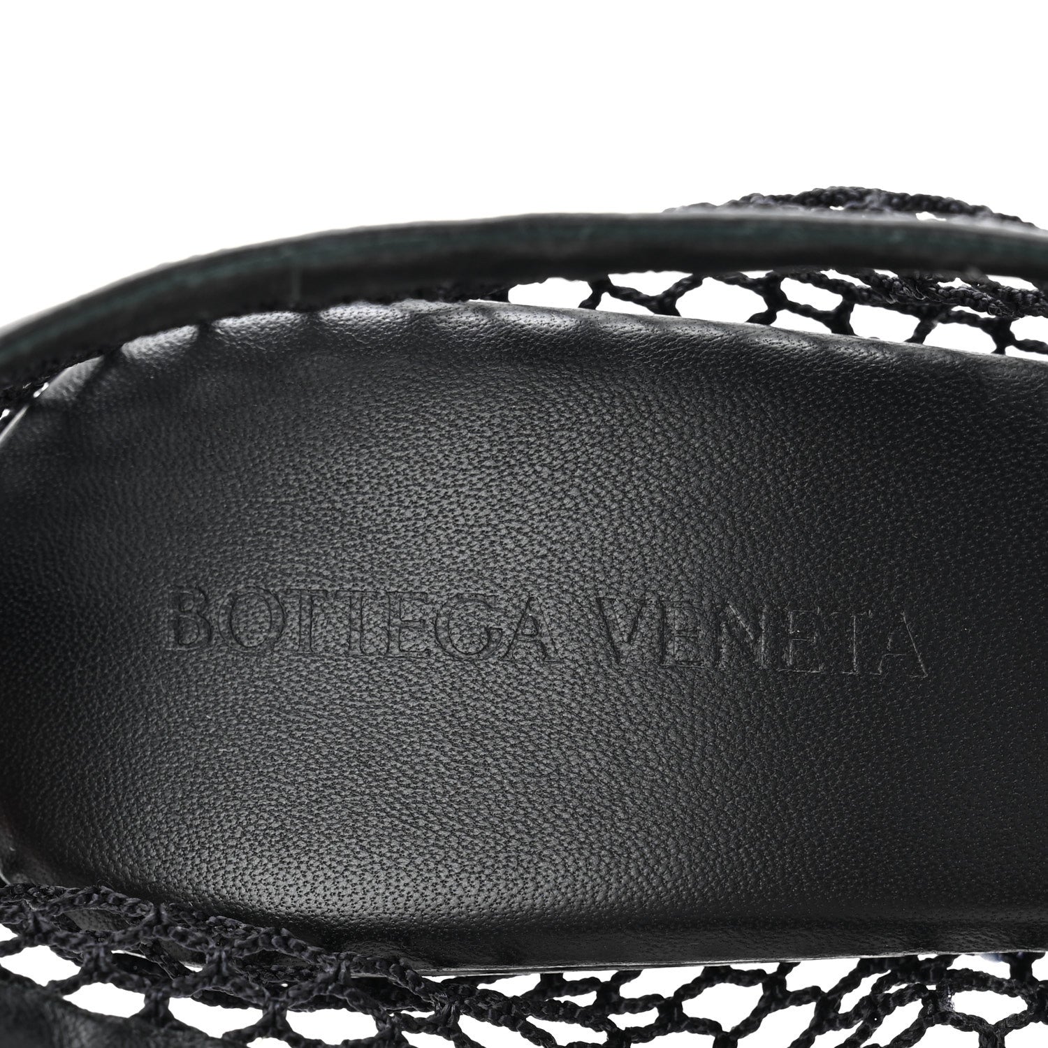 Bottega Veneta Mesh Nappa Chunky Chain Sandals 36.5 Black 8 of 12