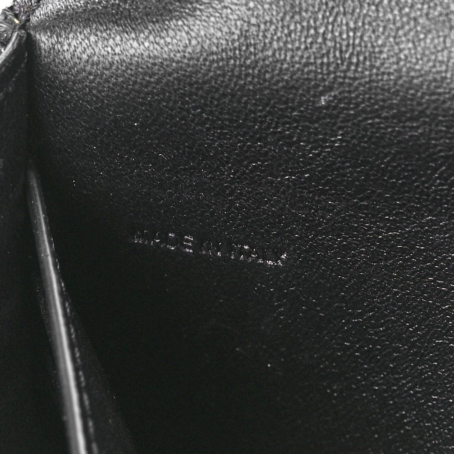 Givenchy Goatskin Quilted GV3 Strap Wallet Black 6 of 10