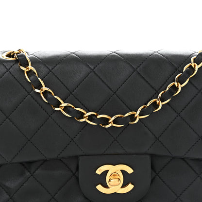 Chanel Lambskin Quilted Small Double Flap Black 10 of 18