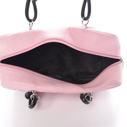 Chanel Calfskin Quilted Large Cambon Bowler Pink Black 5 of 20