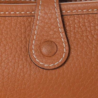Hermes Taurillon Clemence Amazone Evelyne TPM Gold Cuivre 9 of 10