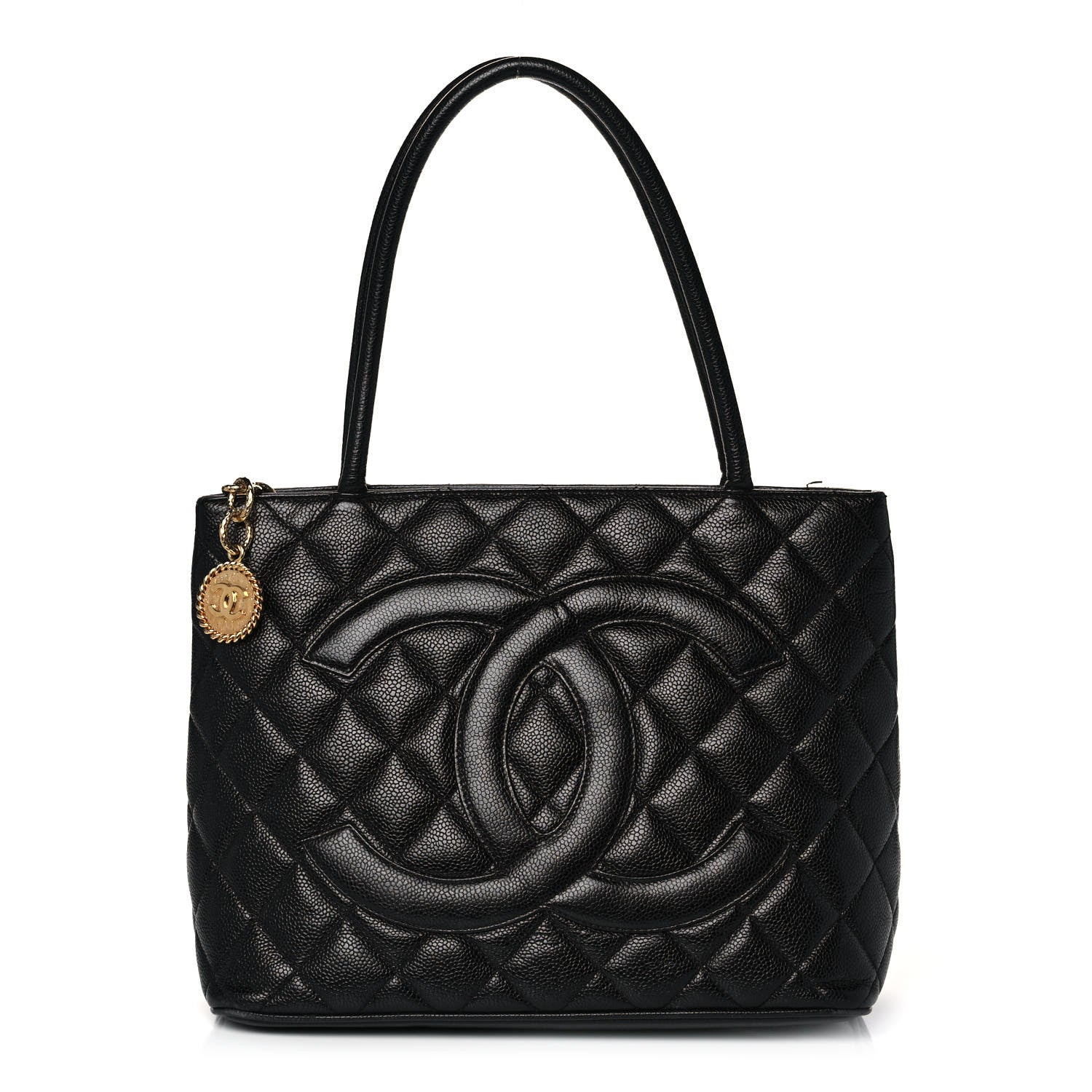 Chanel Caviar Quilted Medallion Tote Black 1 of 19