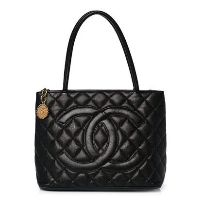 Chanel Caviar Quilted Medallion Tote Black 1 of 19