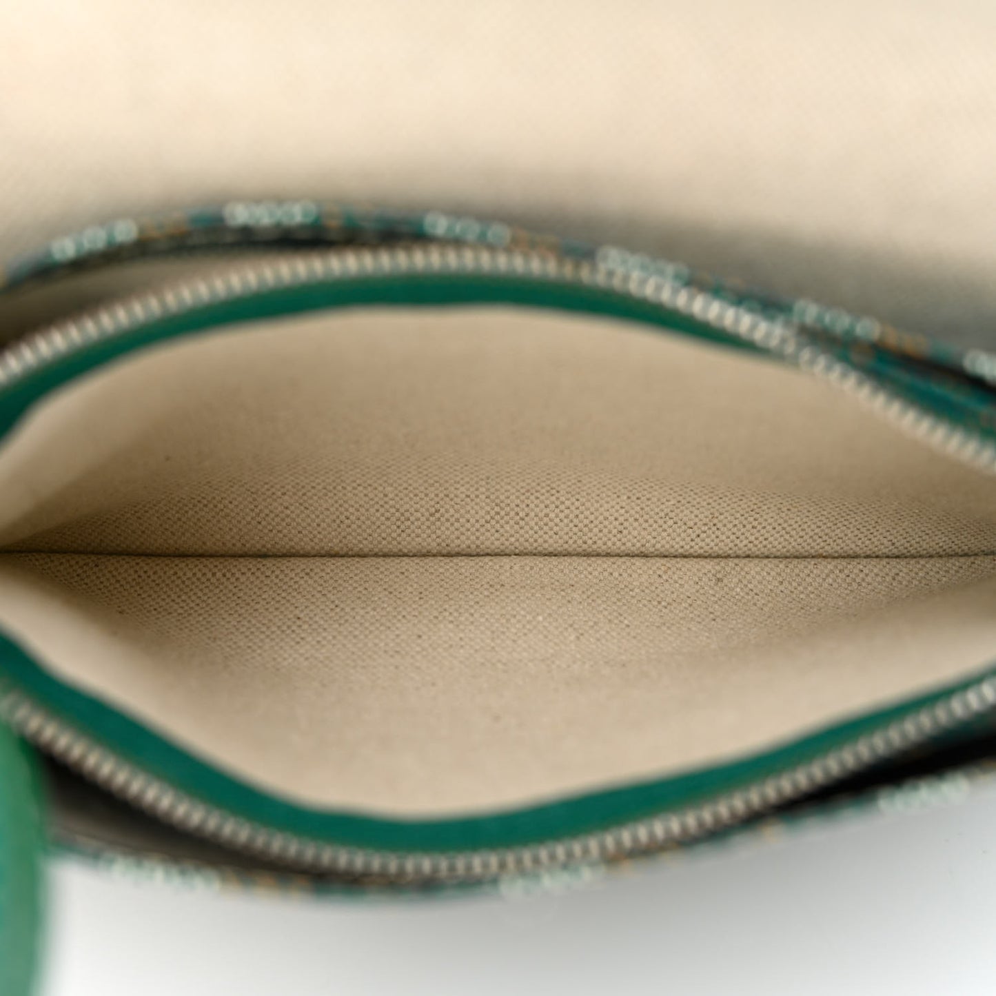 Goyardine Plumet Wallet Clutch Green
