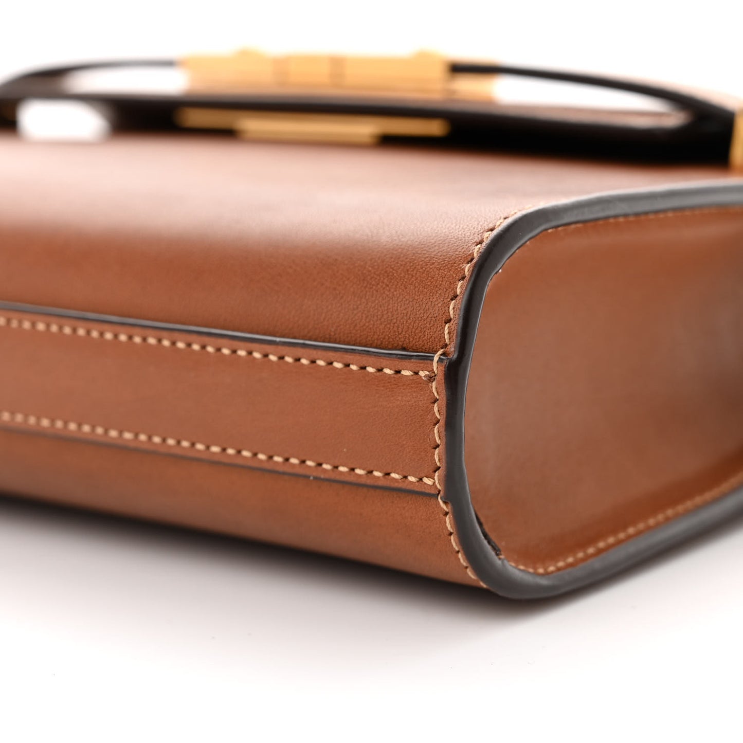 Smooth Calfskin Mini Manhattan Shoulder Bag Brick