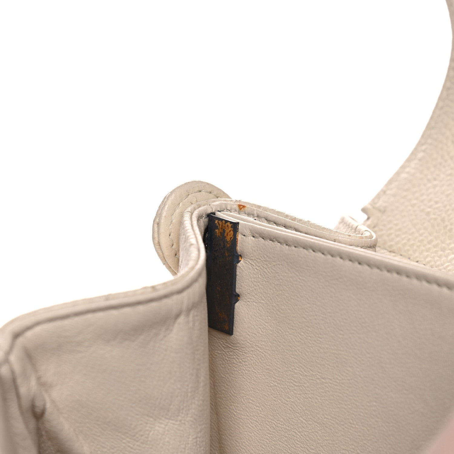 Chanel Caviar Quilted Shoulder Bag White 8 of 15