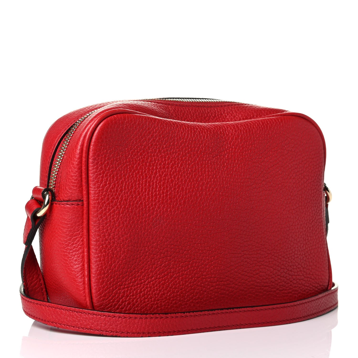 Gucci Pebbled Calfskin Small Soho Disco Bag Tabasco Red 2 of 6