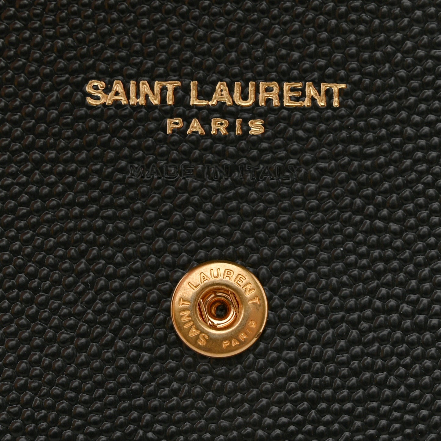 Grain De Poudre Matelasse Chevron Monogram Flap Card Case Black