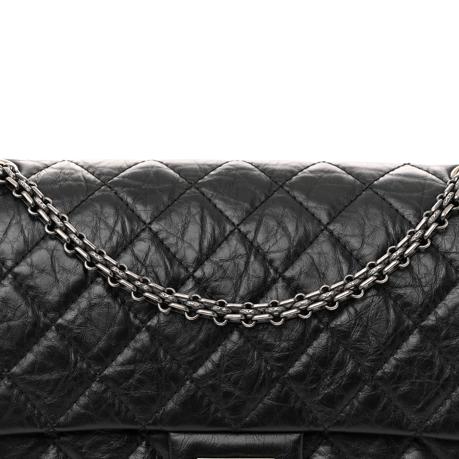 Chanel Aged Calfskin Quilted 2.55 Reissue 226 Flap Black 8 of 11