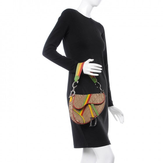 Monogram Rasta Saddle Bag Beige