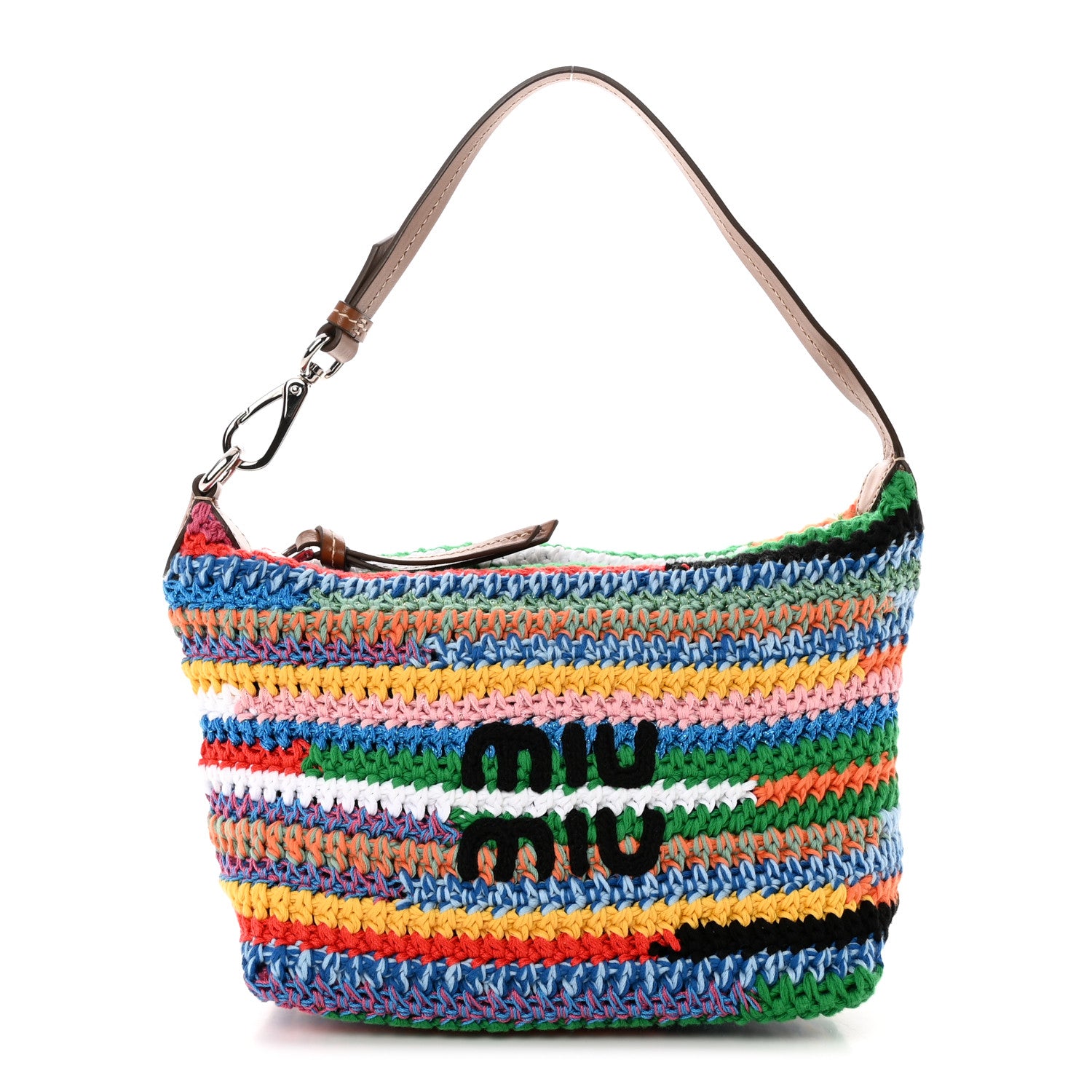 Miu Miu Fabric Crochet Pouch Multicolor 1 of 11