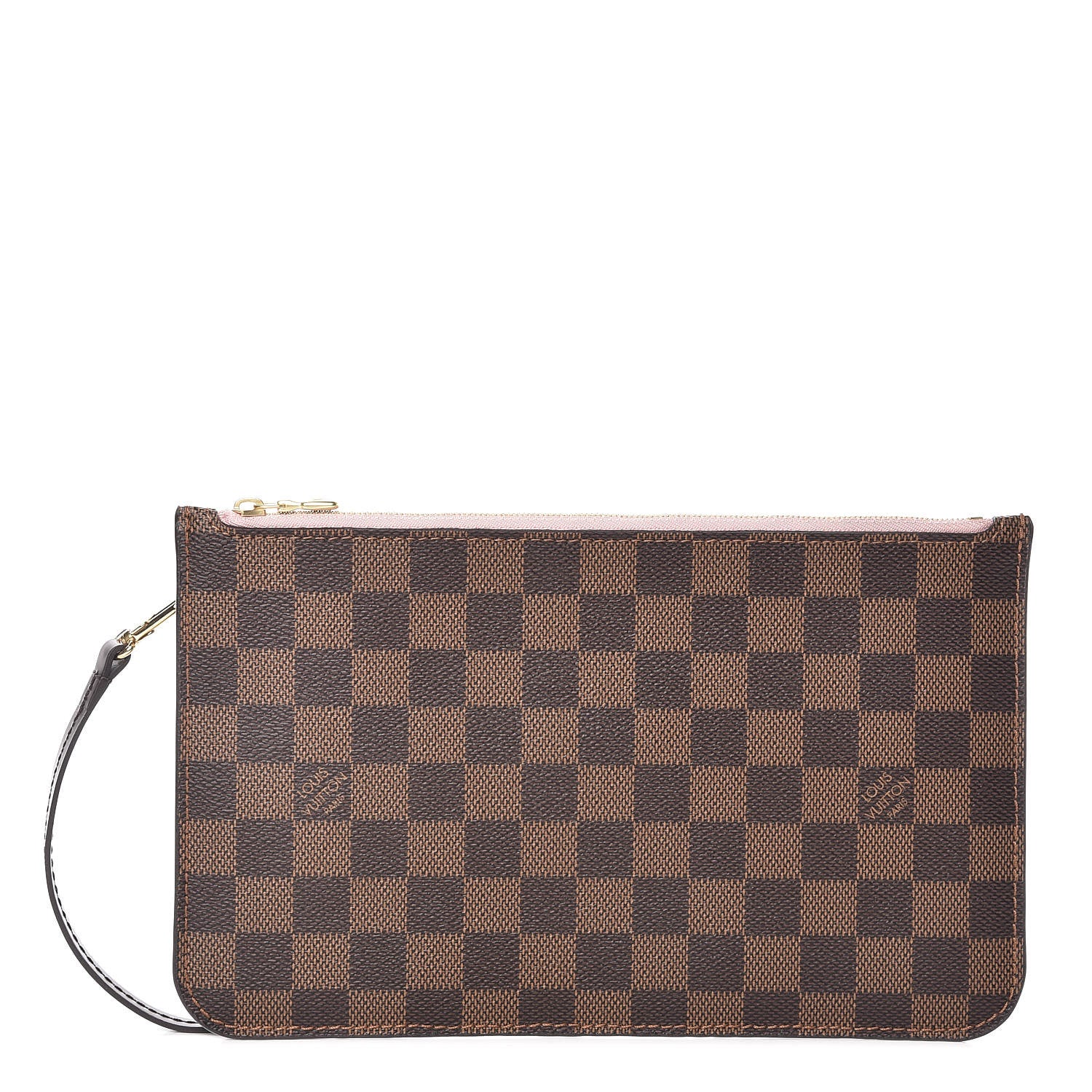Louis Vuitton Damier Ebene Neverfull MM GM Pochette Rose Ballerine 1 of 7