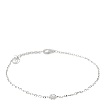 Cartier 18K White Gold Diamond LM D'Amour Bracelet 1 of 3