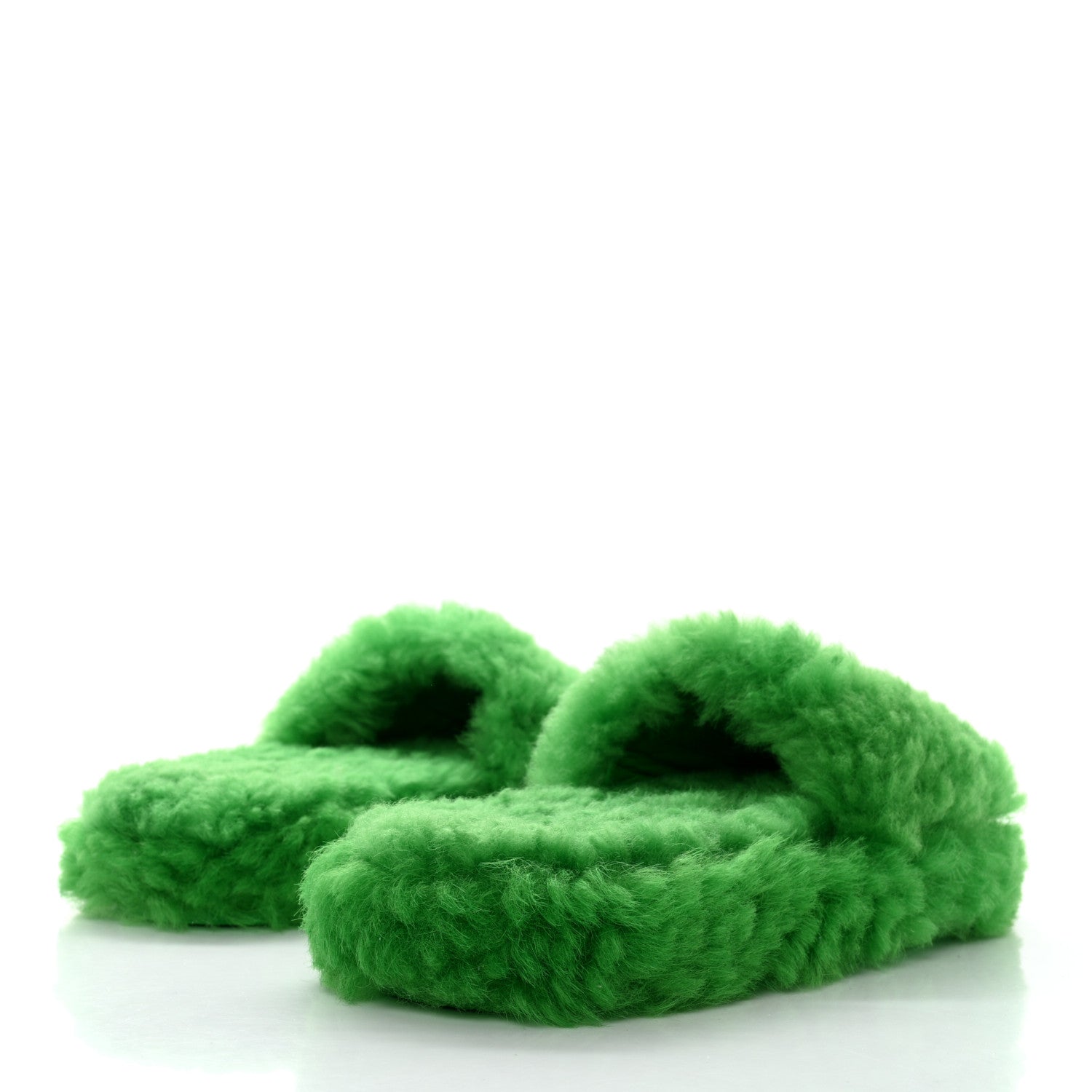 Bottega Veneta Shearling Resort Teddy Slides 40 Parakeet 4 of 6
