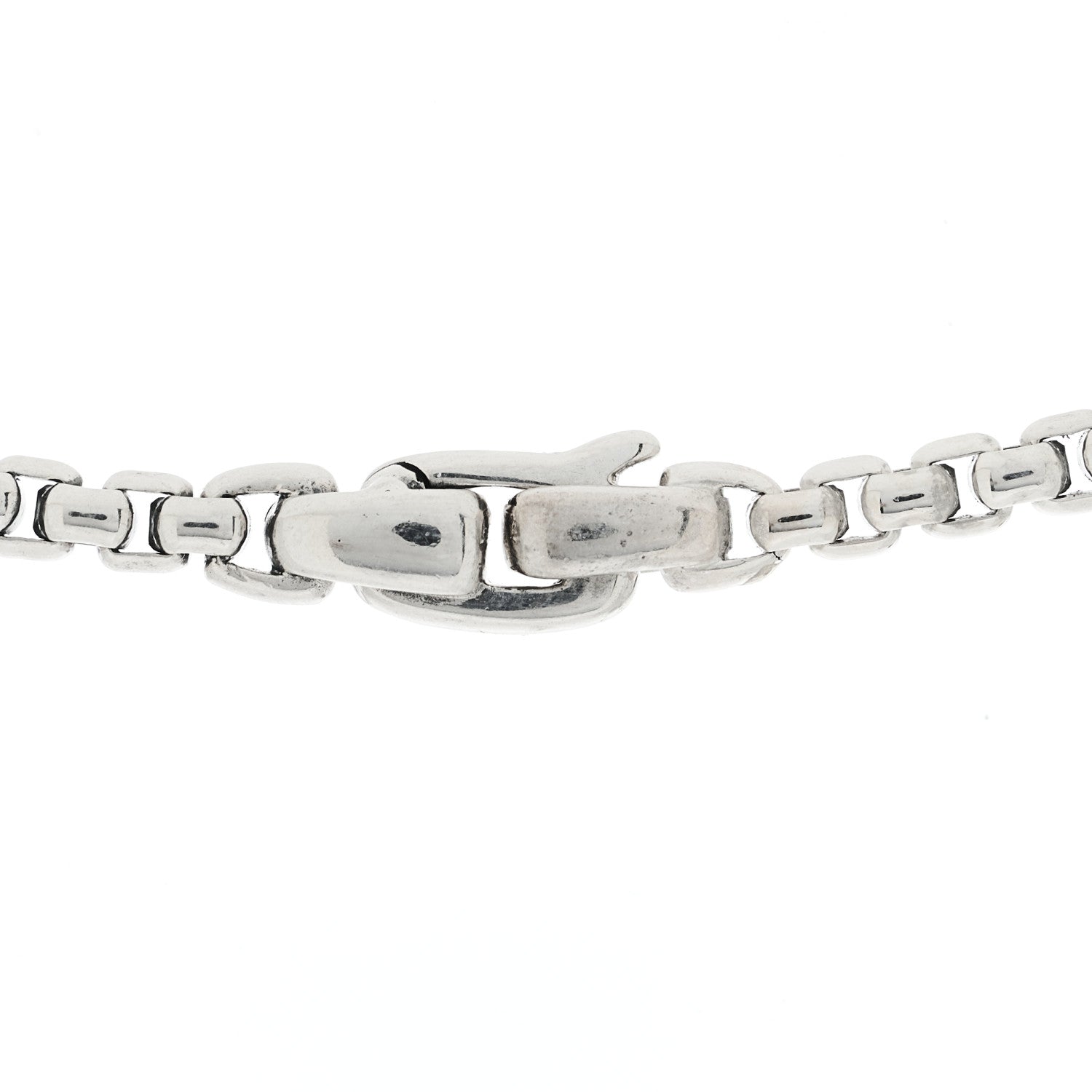 David Yurman Sterling Silver Black Diamond Streamline Cross Station Necklace 26" 5 of 5