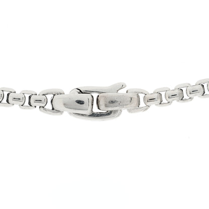 David Yurman Sterling Silver Black Diamond Streamline Cross Station Necklace 26" 5 of 5