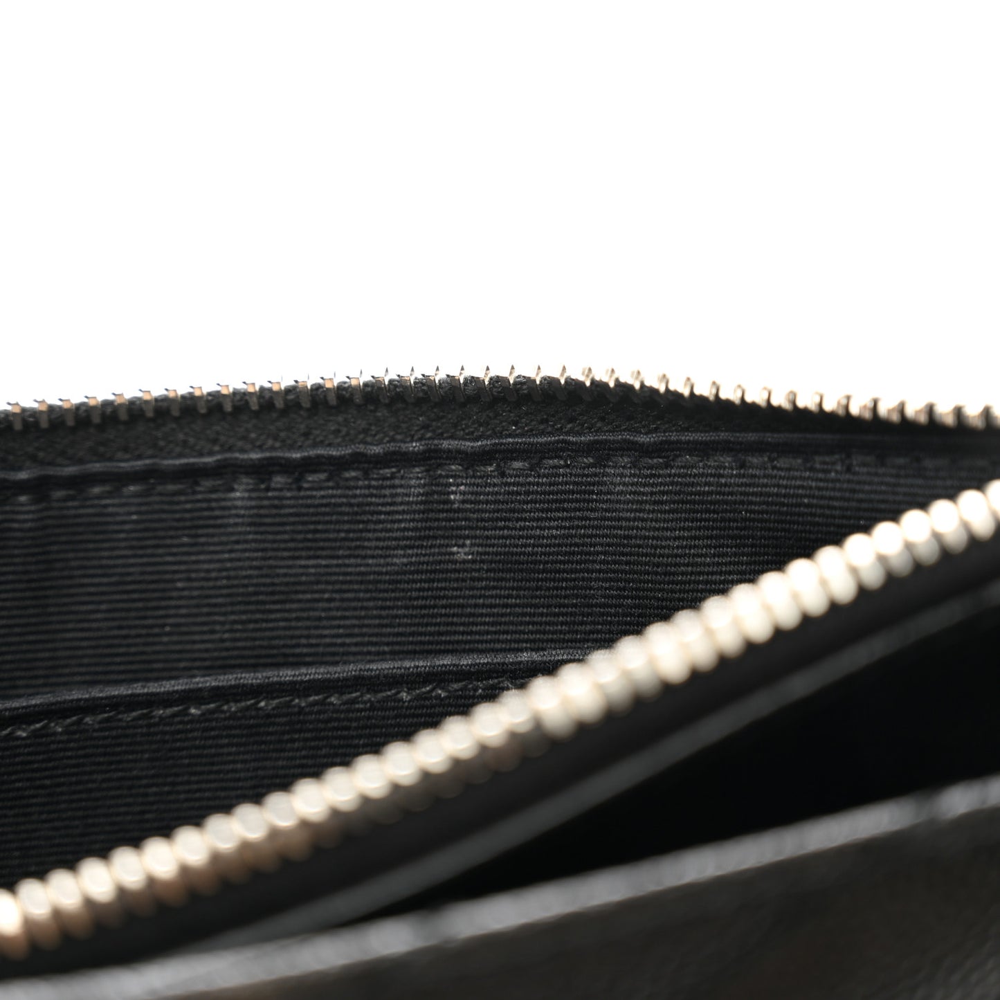 Grain De Poudre Chevron Monogram Bill Pouch Black
