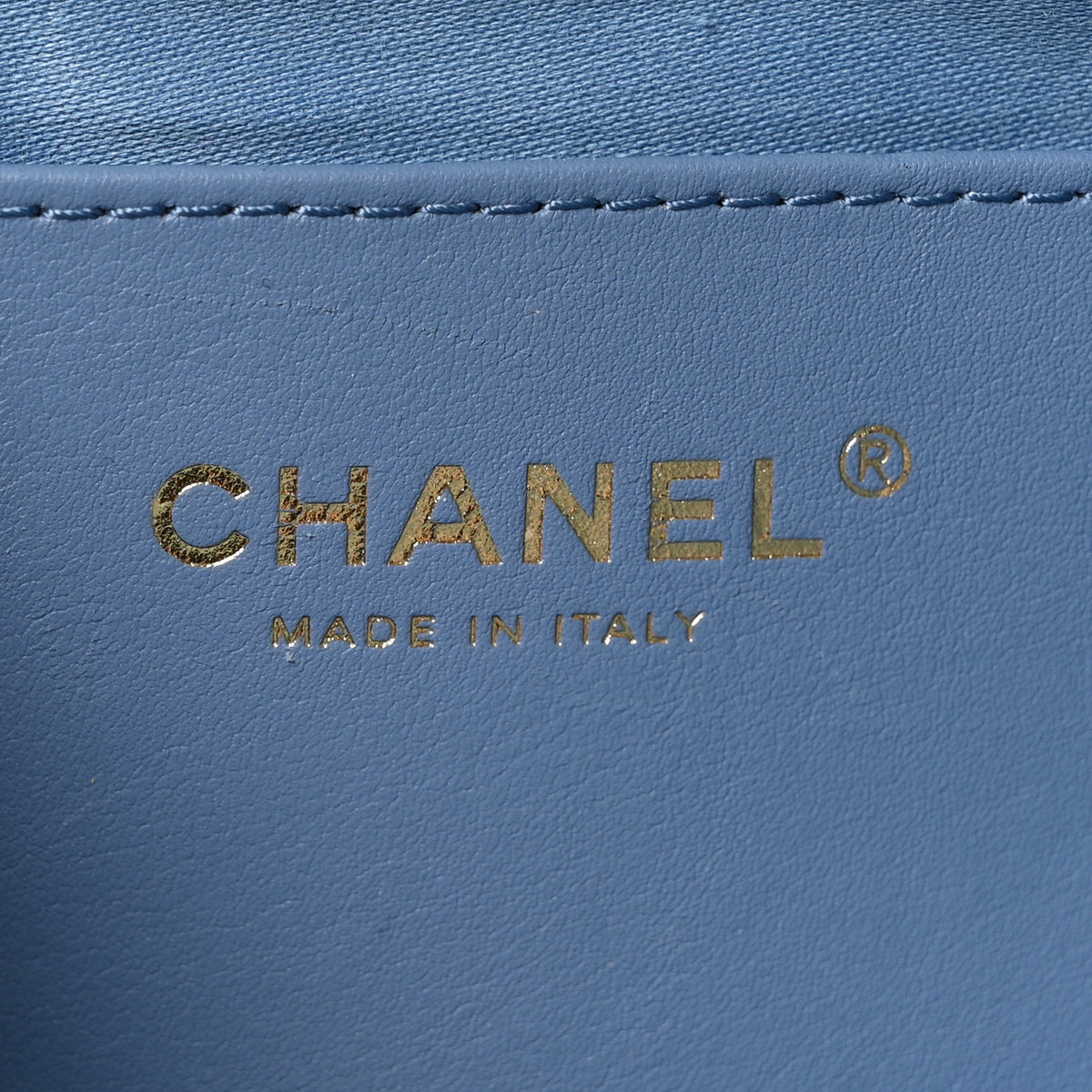Chanel Washed Denim Quilted Maxi Flap Bag Blue 6 of 10