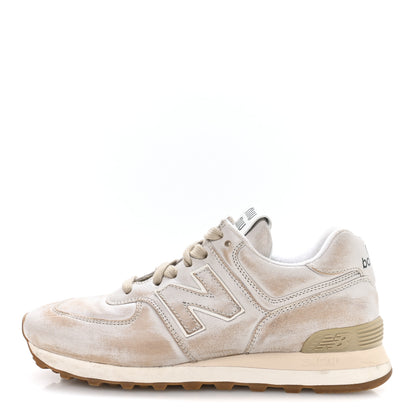 Miu Miu X NEW BALANCE Distressed Nappa  574 Sneakers 37.5 White 1 of 7