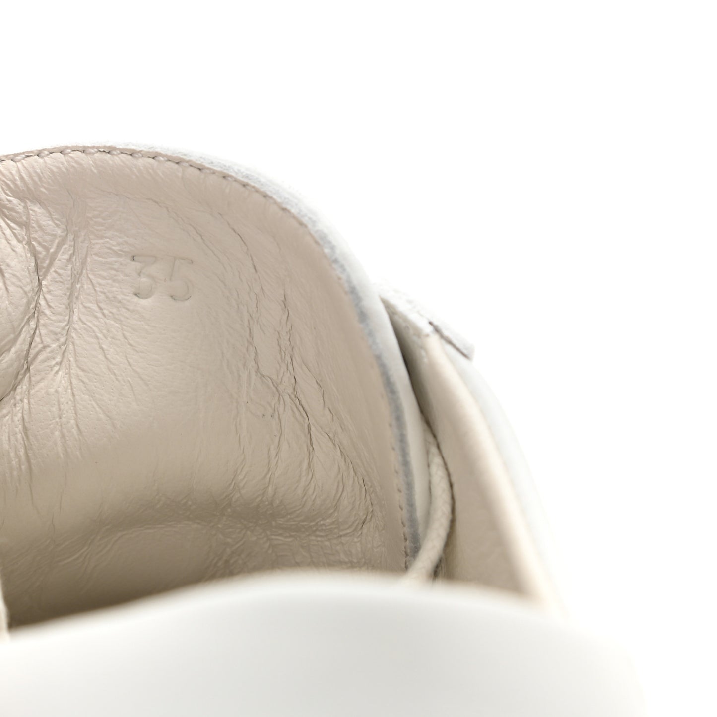 Calfskin Deep Sneakers 35 White