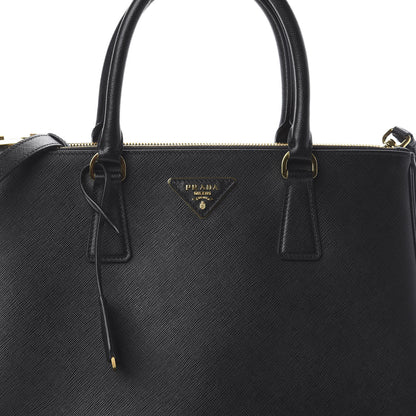 Prada Saffiano Lux Large Galleria Double Zip Tote Black 8 of 8