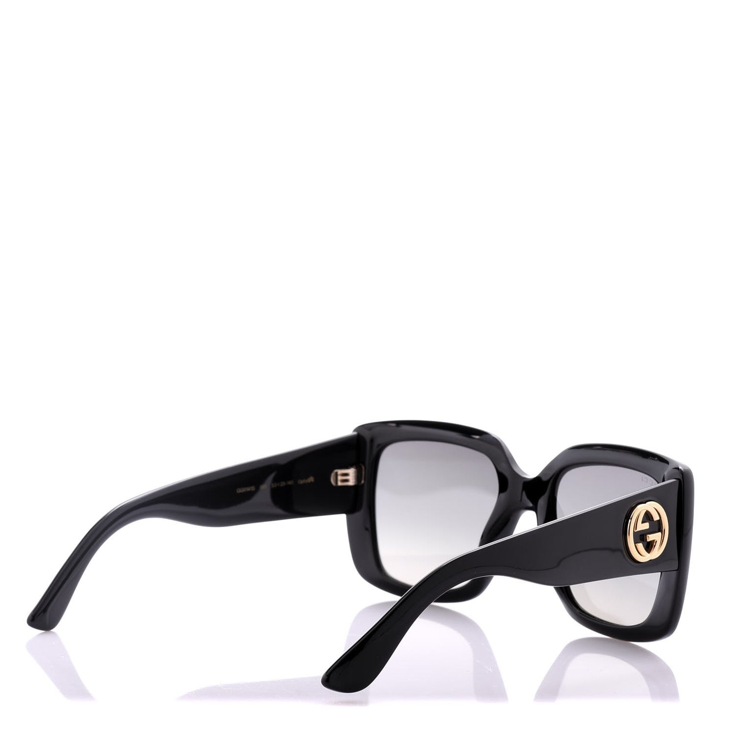 Acetate Square Frame Sunglasses GG 0141/S Black