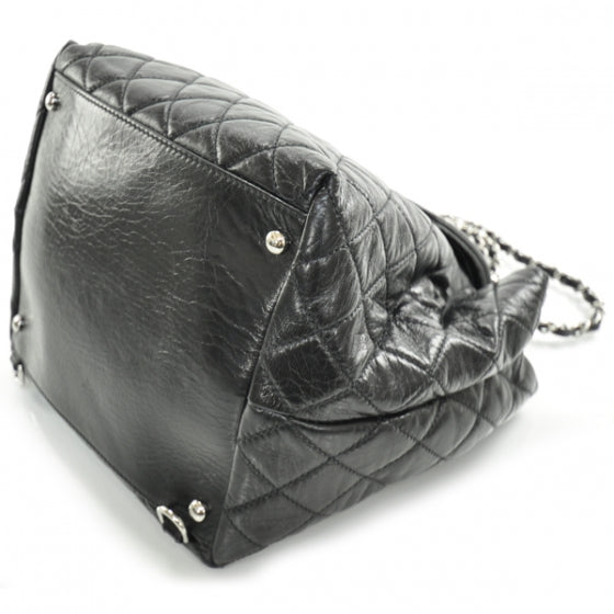 Lambskin Quilted Beijing Backpack Bag Black
