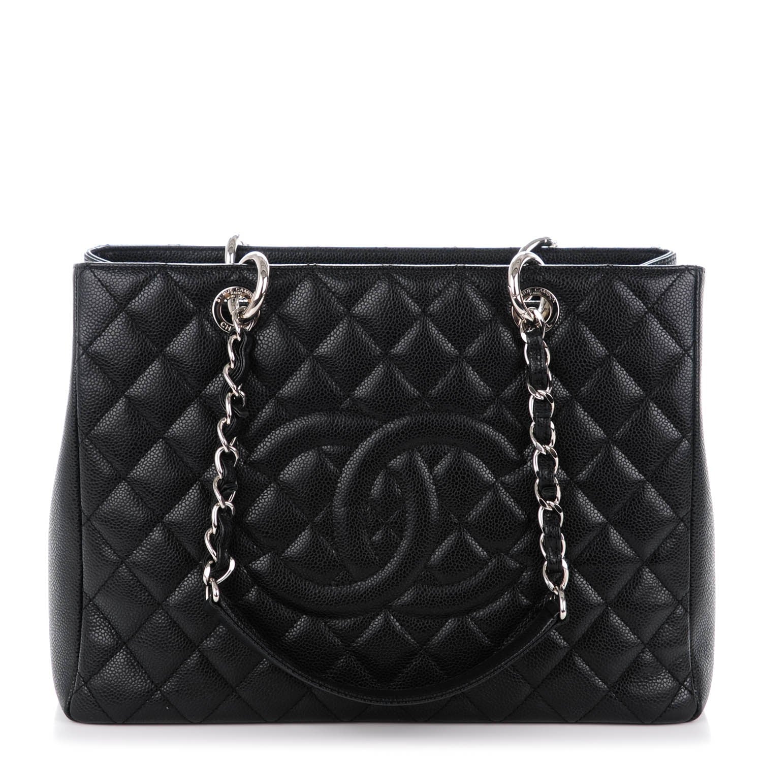 Chanel Caviar Quilted Grand Shopping Tote GST Black 1 of 7