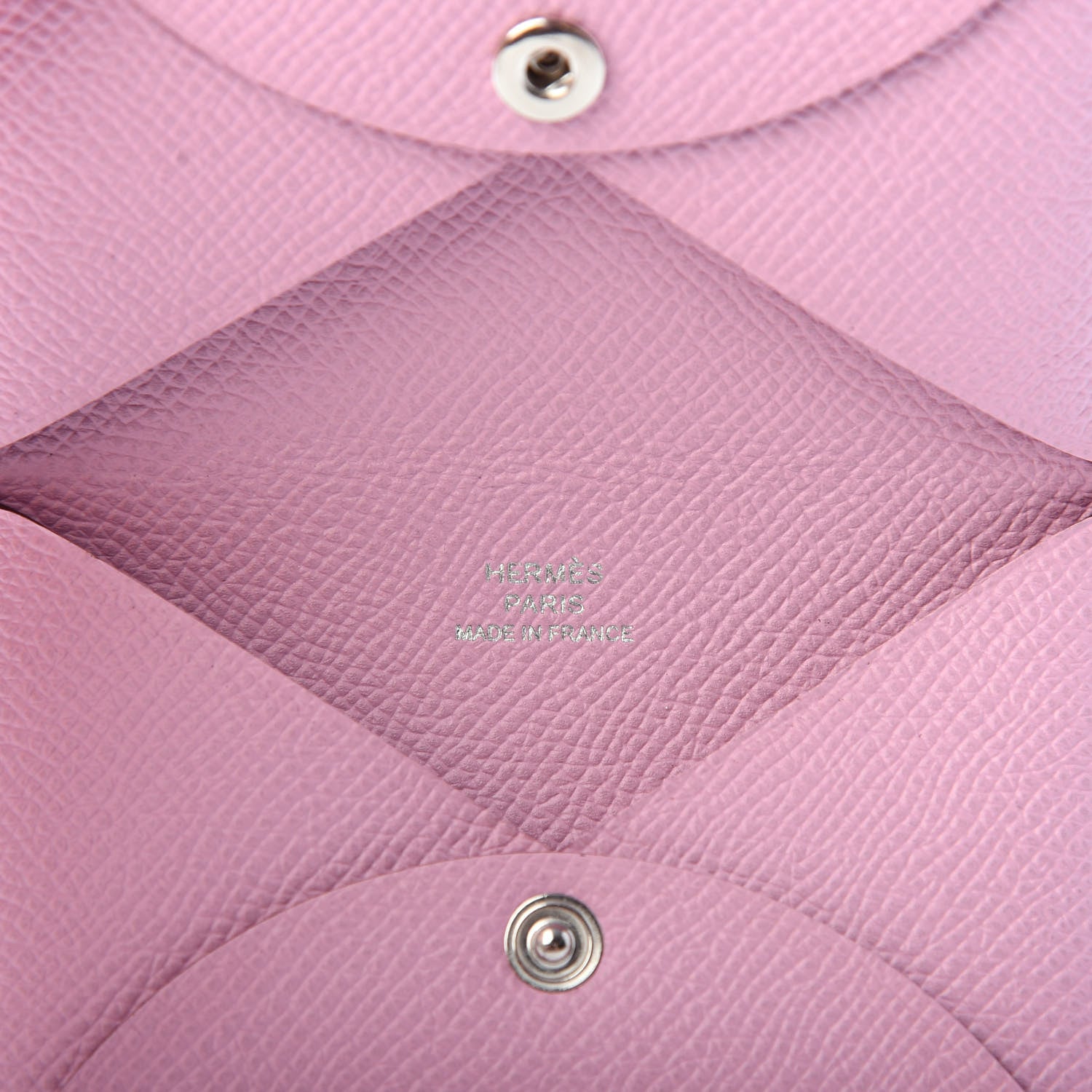 Hermes Epsom Calvi Card Case Mauve Sylvestre 6 of 6