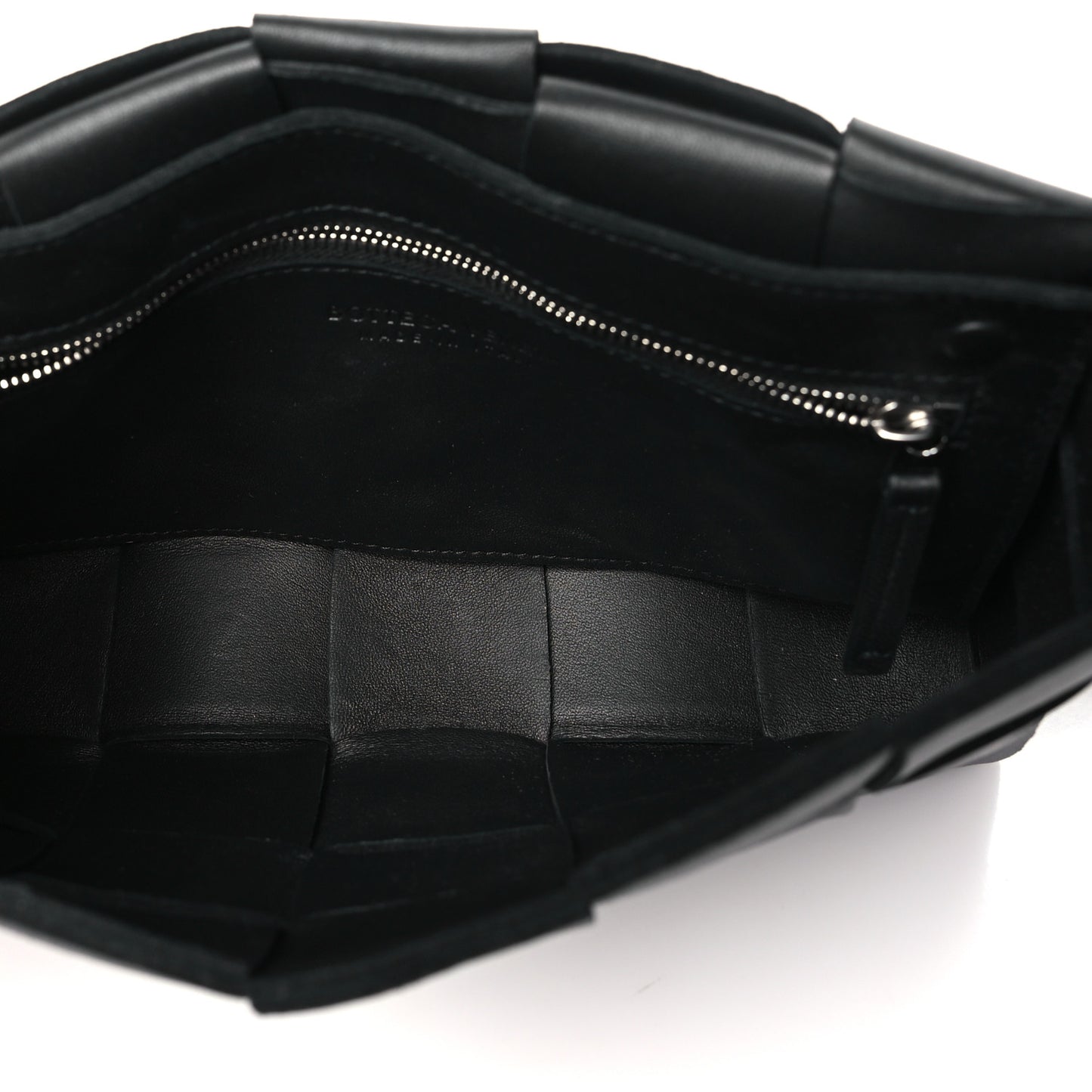 Lambskin Maxi Intrecciato Cassette Crossbody Bag Black