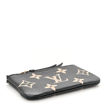 Louis Vuitton Empreinte Monogram Giant Key Pouch Black Beige 4 of 9