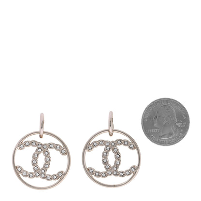 Chanel Baguette Crystal High Society CC Drop Earrings Gold 2 of 4